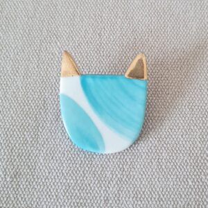 Broche tête de chat