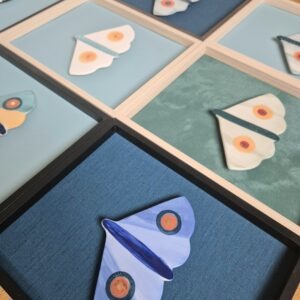 Tableau papillon 21x26 cm